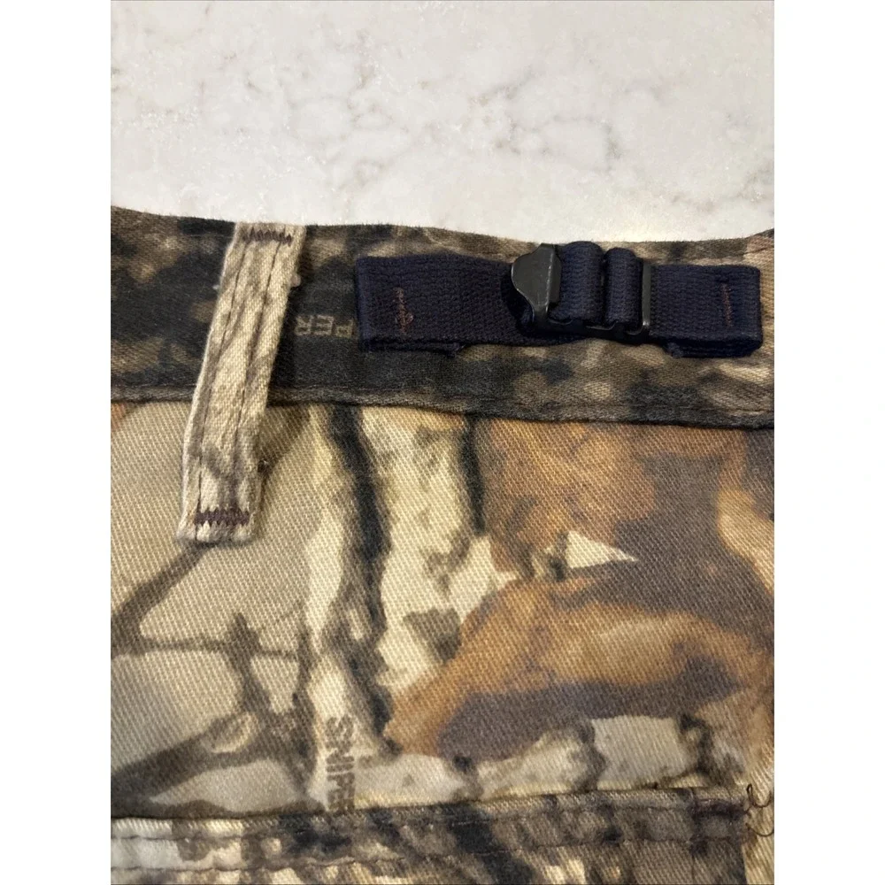 Vintage USA Commander Pants Mens L 38-40 Camo Adjustable Waist Hunting Cargo - Picture 4 of 8